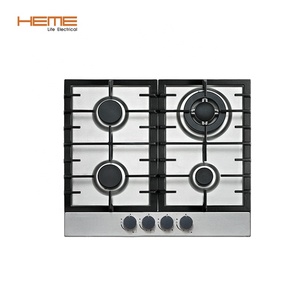4 Burner Stainless Steel Gas <b>Stove</b> with Safety Device Built-In for Household Use Power Source Electric/Battery - Product Image 1
