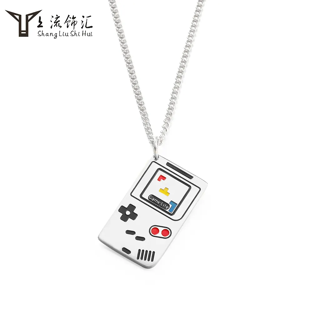 Craft Wolf wholesale special design enamel shape of Game Chain Necklace For Men cool guys