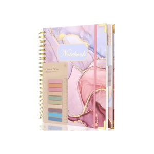 Feuille d'autocollant <span class=keywords><strong>super</strong></span> adhésive impression personnalisée bon marché personnalisé carnet de notes à spirale Journal planificateur budgétaire - Product Image 1
