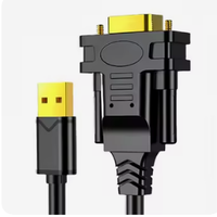 Alta calidad personalizado USB 2,0 AM a DB9 hembra RS232 Serial Cable PVC Jacket FTDI PL2303 Chip para aplicaciones de monitor de micrófono