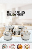 Ensemble d'ustensiles de cuisine minimaliste en or pour amitié Casserole rose souriante Pot d'outil de cuisson Gadgets de cuisine en acier inoxydable en verre métallique