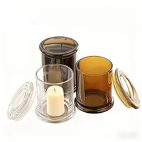 Großhandel: Personalisierte hitzebeständige Kerzengläser aus Amber- und Klarglas (8oz, 10oz, 12oz) mit Deckeln für Ostern und Valentinstag