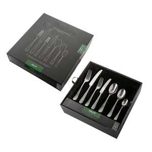 Juego de Cubiertos de Acero Inoxidable de 24 Piezas con Diseño de Rayas, Marca Gold Faqueiro Talheres Casa Home Bestikk Silverware <span class=keywords><strong>Ibiza</strong></span> - Product Image 3