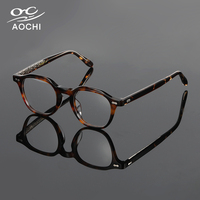 Aochi Vente de gros Montures de lunettes rétro en acétate de haute qualité Lunettes faites à la main Montures de lunettes en acétate