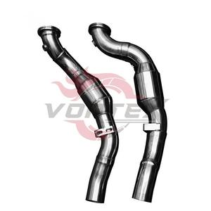 ท่อไอเสีย SS304ไหลวนสูงสำหรับมาเซราติจิบลิ M157 3.0ตัน V8เครื่องยนต์เทอร์โบคู่ใส่ได้โดยตรง - Product Image 3