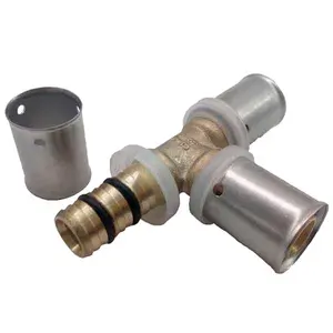 Australian Standard Pex-Al-Pex Plumbing Gas Pipe System Installation Press Fitting Reducing Tee DZR