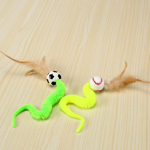 Balle en bois pour chat, jouet stimulant, un jouet amusant et divertissant pour que les chats puissent courser et interagir, dépensant ainsi leur énergie. Animal de compagnie - Product Image 2