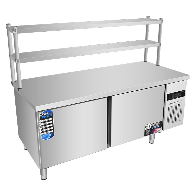 Commercial Dual Temperature Stainless Steel Refrigerator
