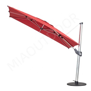 <span class=keywords><strong>Sombrilla</strong></span> de Patio en Cantilever de Aluminio, Diseño Comercial Personalizado, Manivela, Poste <span class=keywords><strong>Lateral</strong></span>, <span class=keywords><strong>para</strong></span> Jardín, Playa, Exteriores - Product Image 6