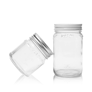 Nhà máy 8oz 16oz nửa <span class=keywords><strong>pint</strong></span> nến thủy tinh Mason Jar với dấu đo nổi - Product Image 6