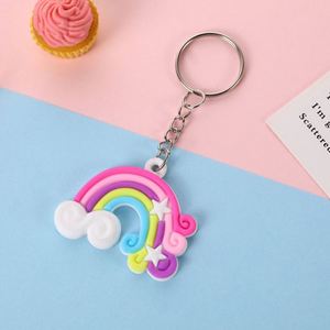 Custom <b>Key</b> <b>Chain</b> Soft Keychains / Silicone Keyring 2D/3D <b>Rubber</b> Pvc Keychain With Your Logo Name - Product Image 4