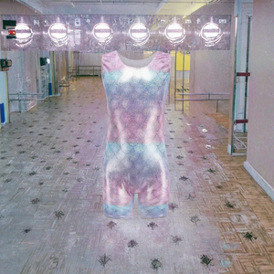 Justaucorps de gymnastique personnalisé de haute qualité YFJY057 pour filles, avec logo imprimé par sublimation, fabriqué en nylon durable pour enfants - Product Image 3