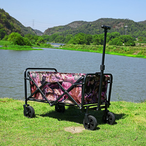 New Picnic Folding Multipurpose Utility Outdoor Camping Garden Cart <b>Trolley</b> <b>Foldable</b> <b>Trolley</b> Beach Wagon Hand Cart with Wheels - Product Image 2
