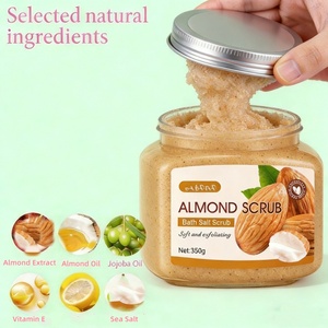 Pâte corporelle à l'amande, marque privée, qui élimine en douceur les peaux mortes, hydrate, nourrit, répare les peaux sèches, adoucit, apaise et illumine. - Product Image 2