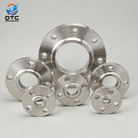 Brida de Acero Inoxidable Marca DTC con Certificación ISO CE 304/316L Forjada con Cara Elevada RF, Conexión Soldada para Tuberías Industriales