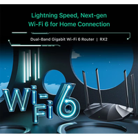 Router Wifi6 de Doble Banda 1GE WLAN+3GE LAN+2.4G 5Ghz WIFI 6 AX1500M 4 Antenas 6dbi Router Inalámbrico Control por Aplicación
