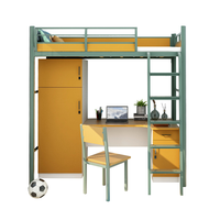 Lit superposé futon double en métal moderne pour adultes - Cadre en métal durable, taille pleine réglable, utilisation en appartement ou à l'école, garantie 1 an