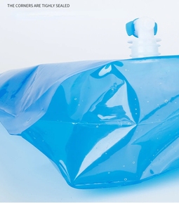 Carafe à eau pliable avec bec verseur, sac de stockage d'eau réutilisable et étanche pour le camping et les voyages - Product Image 6