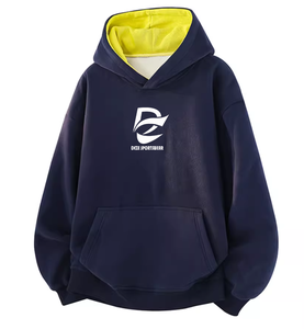 เสื้อฮู้ดผู้ชายแบบหนา น้ำหนักมาก เนื้อผ้าแข็งแรง แบรนด์แฟชั่นสำหรับคู่รัก ใส่ได้ทั้งฤดูใบไม้ร่วงและฤดูหนาว - Product Image 1