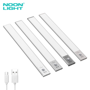 China Fábrica Personalizado Inteligente <span class=keywords><strong>Motion</strong></span> Sensor Usb Recarregável Cozinha Armários Carregamento Luz Indução