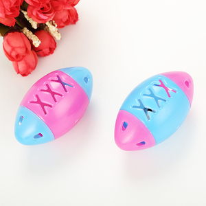 Kedi oyun kedi topu kapalı için çan ile fabrika sıcak satış 7cm Rugby topu - Product Image 1