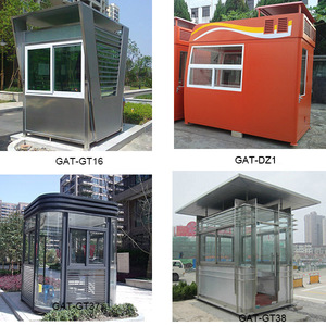 Moderno Design rotondo cabina di sicurezza stile industriale struttura in acciaio prefabbricato stand per <span class=keywords><strong>il</strong></span> parcheggio o Hotel ingresso Carport uso - Product Image 6