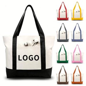 Sac fourre-tout en toile de coton écologique durable, best-seller, avec logo, cadeau promotionnel, sac à bandoulière, sac de courses réutilisable pour femmes - Product Image 1