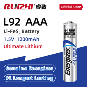 Pin Chính Hãng Energizer L92 <span class=keywords><strong>AAA</strong></span> 1.5V 1500mA/2000mA 1250MAh Tuổi Thọ 2 Pin <span class=keywords><strong>Lithium</strong></span> Sơ Cấp Hình Trụ - Product Image 2