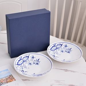 Nordic Eco-friendly Graceful Restaurant Home Round Dinnerware Set Kitchen Ceramics <b>Plate</b> - Product Image 3