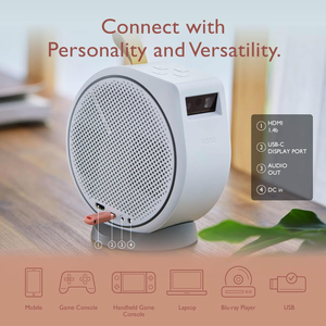 BenQ GV30 GV30 Mini Video <b>Projector</b> Android 10 1080P Resolution 30 ANSI Lumens LED Built-in Speakers Short Throw Portable for Be - Product Image 5