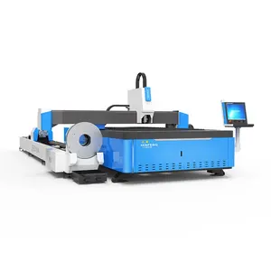 CNC open type laser stainless steel fiber laser cutting machine for tube and plate SF3015M