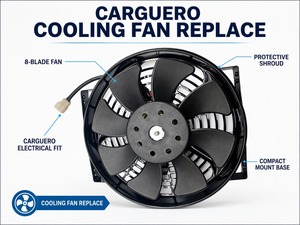 Nuevo Conjunto de Ventilador Eléctrico de 8 Aspas de Plástico para Motocicletas de Calle, Modelos <span class=keywords><strong>CARGUERO</strong></span>, Repuesto - Product Image 2