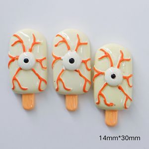 Halloween Popsicle Résine Accessoires DIY Crème Colle Bijoux Shell Autocollants Simulation Nourriture Jouer Animaux Matériel En Gros - Product Image 6