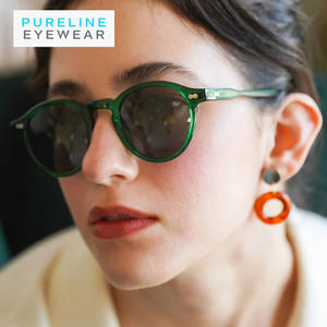 Occhiali <span class=keywords><strong>da</strong></span> Sole Rotondi Vintage in Acetato di Tendenza 2026 - Occhiali <span class=keywords><strong>da</strong></span> Sole Polarizzati di Lusso Firmati per Uomo e <span class=keywords><strong>Donna</strong></span>, Logo Personalizzabile Disponibile - Product Image 2