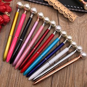 Big Pearl Top Twist Metal Ballpoint <b>Pen</b> <b>Multi</b> <b>Color</b> For Girls Wedding Birthday Promotional Wholesale Gift - Product Image 6