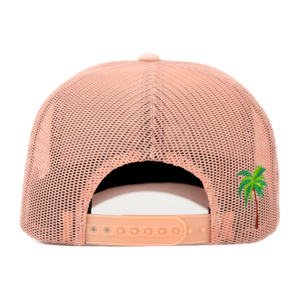 Gorra de Camionero Rosa con Bordado Plano de 5 Paneles en Tela de Algodón Personalizada TCAP China - Product Image 6