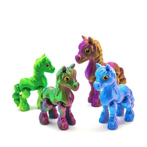 Juguete de Pony Impreso en 3D con Articulaciones Totalmente Móviles, Figura Creativa para Niños y Niñas, Decoración Coleccionable - Product Image 2