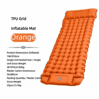Matelas de couchage gonflable pour le camping, matelas pneumatique imperméable, équipement de camping pliable pour les voyages, l'escalade et la randonnée