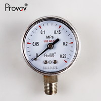 Manomètre de pression d'air et de gaz en acier inoxydable 316L, haute précision, 0,1 1,6 25 40 MPa, raccord mâle NPT 1/4 pouce