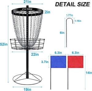 Cesto da <span class=keywords><strong>Disc</strong></span> <span class=keywords><strong>Golf</strong></span>, Gioco di <span class=keywords><strong>Golf</strong></span> con 24 Catene - Product Image 2