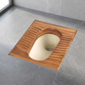 Toilette accroupie en céramique marron foncé bordeaux Orissa WC Inde prix FOB le moins cher vente en gros africaine - Product Image 5