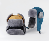 QJ OEM Personnalisé Nouveau Style Bonnet Ushanka Thermique Chaud d'Hiver, Bonnet Trapper Épaissi pour Ski et Activités de Plein Air avec Cache-Oreilles, Bonnet de Cyclisme, Vente en Gros