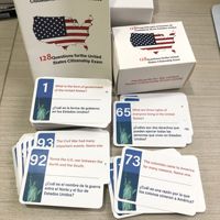 Cartes flash pour le test de citoyenneté américaine 2026 – Guide de l'examen de citoyenneté 2026 – Ensemble de cartes flash bilingues avec 128 questions et réponses en anglais
