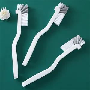 Cepillo de limpieza para tazas estilo japonés con mango largo, diseño de codo, orificio de cola, accesorios de limpieza para grietas con colgador de pared - Product Image 5