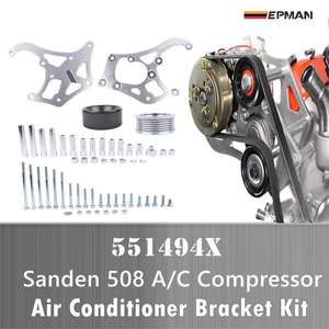 ADDCO - EPMAN สําหรับ <span class=keywords><strong>Sanden</strong></span> 508 LS1 LS2 LS3 LS6 LS LSX รถบรรทุกอลูมิเนียม A/C เครื่องปรับอากาศคอมเพรสเซอร์วงเล็บ EPAA01G09 - Product Image 6