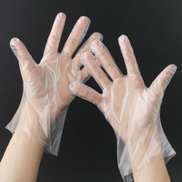 Guantes Desechables de Polietileno (PE) Resistentes al Agua para Cocina, Supermercado y Mostrador