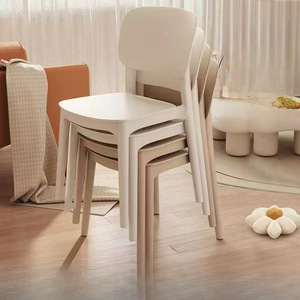 Modern Minimalist Stackable Plastic Dining <b>Chair</b> <b>Polypropylene</b> PP Home Office Use - Product Image 1