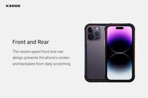 KZDOO Casing Ponsel Gradien Logam Pelindung Tahan Benturan Kelas Militer, Casing Ponsel Benturan untuk Iphone 14 Pro Max Plus Tren Mode - Product Image 5