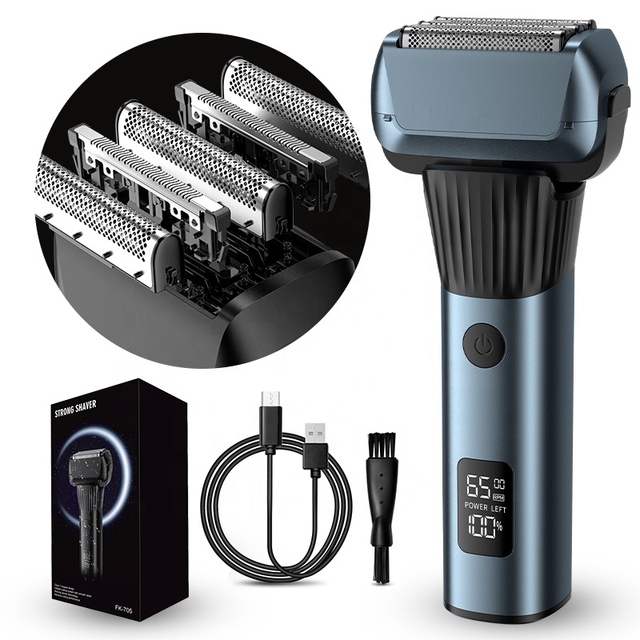 Electric Face and Head Shaving Machine Portable Smart Led Beard Trimmer Hair Razor Shaver for Men & Bald Men