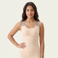 Gilet thermique côtelé sans couture rembourré pour filles 290g, antistatique, anti-boulochage, couche de base chaude pour adolescentes, OEM ODM Vente en gros